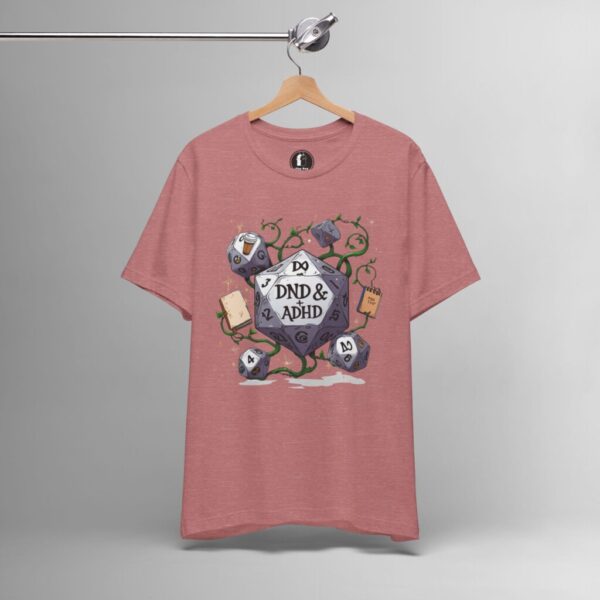 DND & ADHD – Funny Nerd, ADHD Gamer Tee - Image 2
