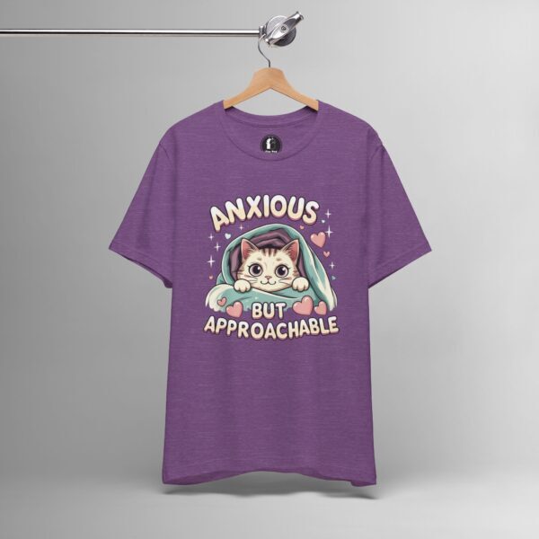 Anxious But Approachable – Funny Anxiety, Mental Health Awareness Tee - Image 6