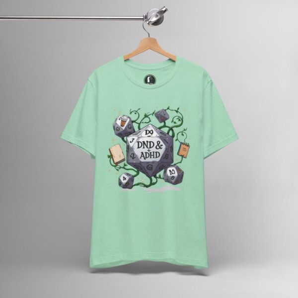 DND & ADHD – Funny Nerd, ADHD Gamer Tee - Image 4