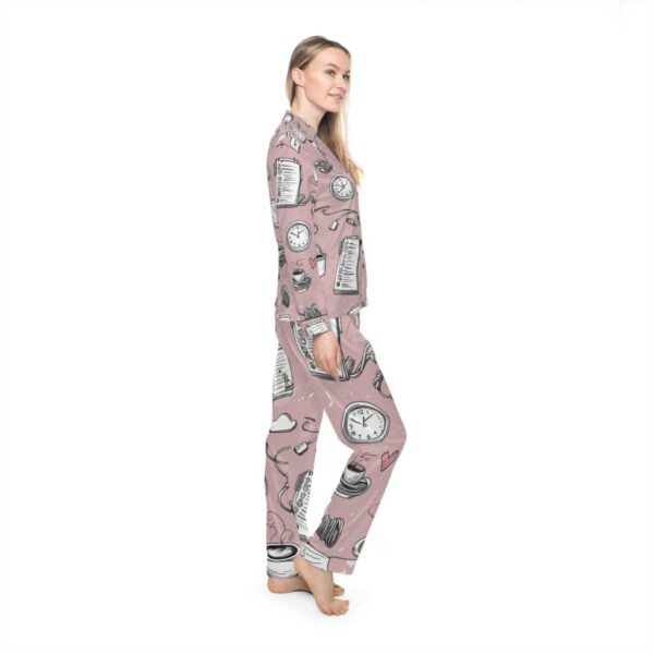 Satin Pajamas with Executive Dysfunction Pattern - Image 5