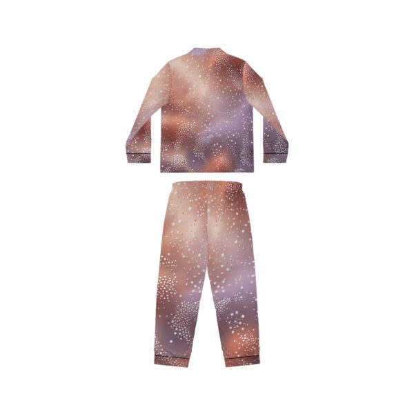 Satin Pajamas with Microcosm Dots Design - Image 3
