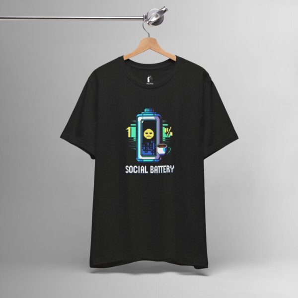 Social Battery 1% – Introvert, Mental Health Awareness Tee