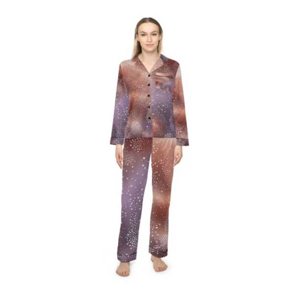 Satin Pajamas with Microcosm Dots Design
