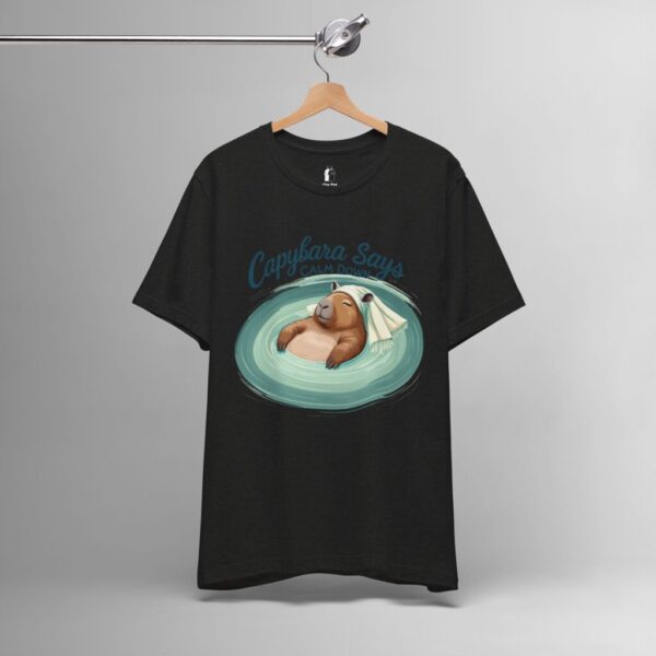 Capybara Says Calm Down – Funny Animal Zen, Anxiety Humor Tee